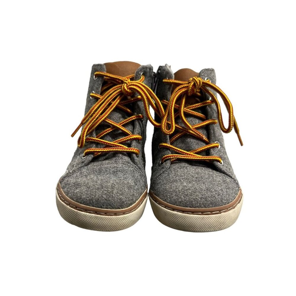Gap Kids Sz 10 Grey Wool Sneaker Boots - Picture 2 of 10